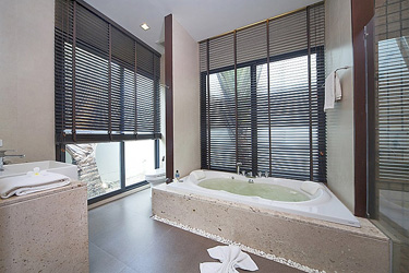 Master Bathroom with Garden View